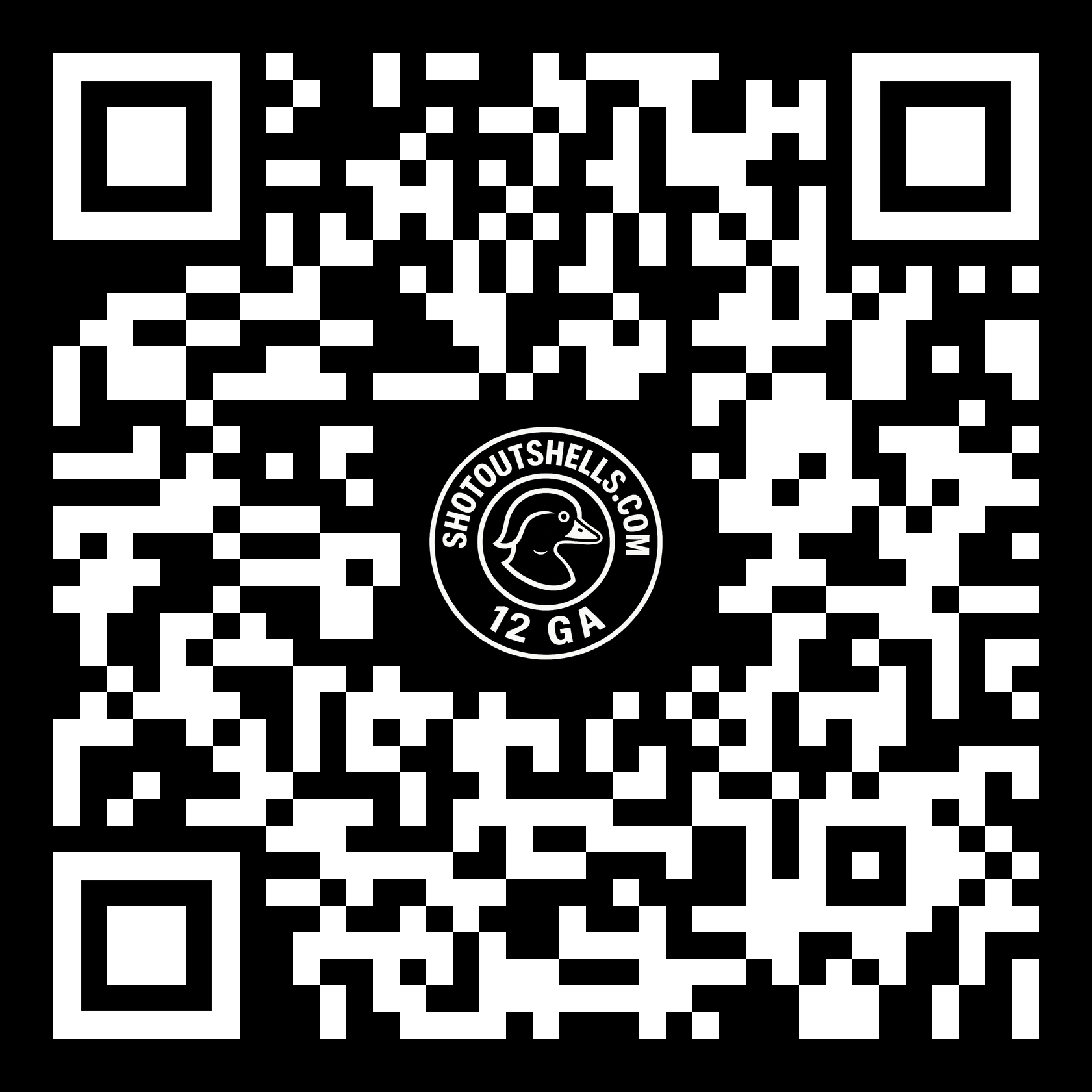 QR code with shotgun shells logo